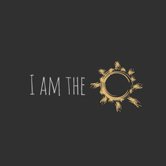 The inspirational phrase 