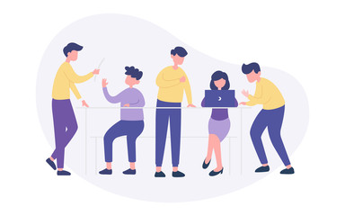 Fototapeta premium team work illustration