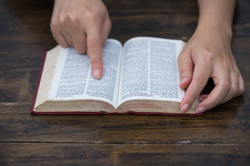Women reading the Holy Bible,Reading a book.
