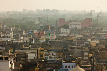 Top view of the old city of Jaipur