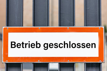 Betrieb geschlossen