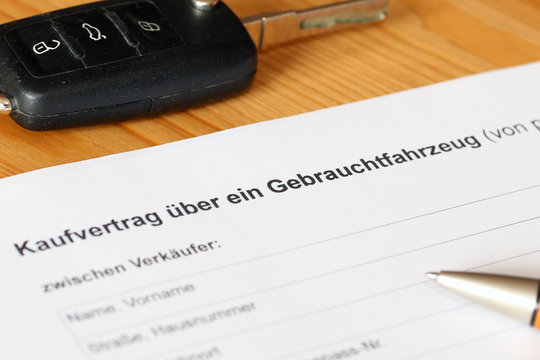 Kaufvertrag Auto