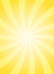 Summer bright yellow sunlight background. Vector illustration