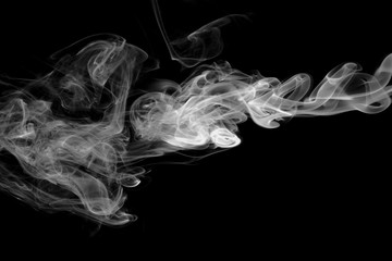 smoke on black background