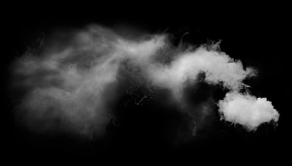 smoke on black background