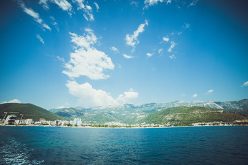 Beautiful landscape and seascape of Montenegro. Budva