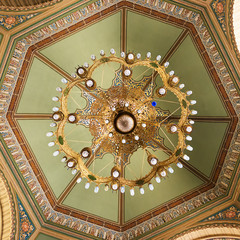 Chandelier of the Jewish synagogue in Sofia (Bulgaria)