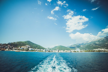 Beautiful landscape and seascape of Montenegro. Budva