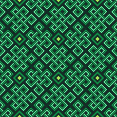 Celtic knot vector 3d seamless pattern of rectangular shapes