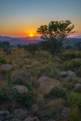 sunset at three rondavels lookout in blyde river canyon, south africa 29