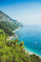 Beautiful landscape and seascape of Montenegro. Budva