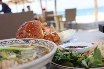 food in restaurant