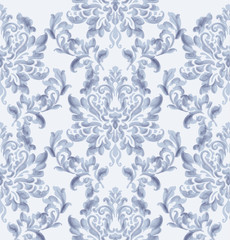 Rococo texture pattern Vector. Floral ornament decoration. Victorian engraved retro design. Vintage grunge fabric decors. Luxury fabrics