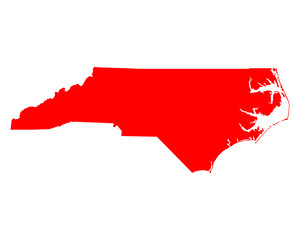 Karte von North Carolina © Robert Biedermann