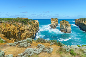 Fototapeta premium island arch from tom and eva lookout, port campbell, great ocean road, australia 5