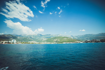 Beautiful landscape and seascape of Montenegro. Budva