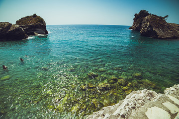 The largest island in Montenegro. Hawaii. Vacation. Beach