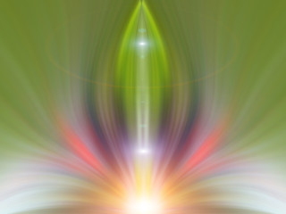 Futuristic abstract background. Energy flower.