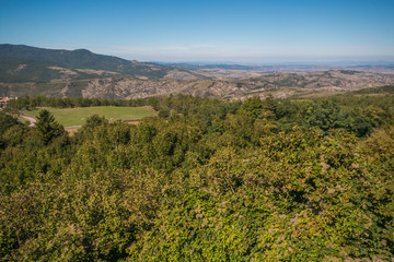 Calanchi nei pressi di Radicofani in Toscana