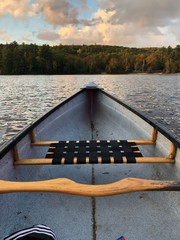 canoe on lake