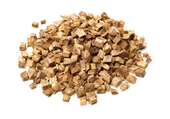 Root of kudzu vine,puerarin Isolated on a white background 