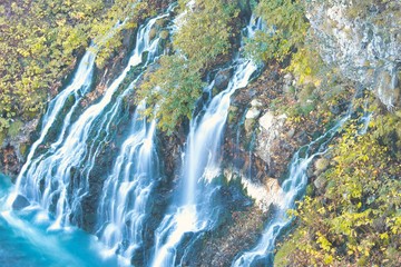 White bearded Waterfall in Japan,sirahigefall