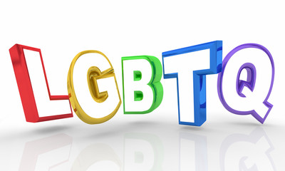 LGBTQ Lesbian Bisexual Gay Transgender Questioning Identity Lett