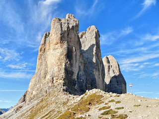 Tre Cime di Laverado. Dolomites, Italia