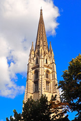 Fototapeta na wymiar St. Michael's Basilica is one of the main Catholic places of worship in the city of Bordeaux, in southwestern France