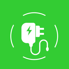 Mobile charger vector icon