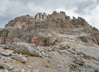 Fototapeta na wymiar Rocks in the mountains. Dolomites, Italia
