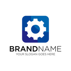 Gear vector logo template art