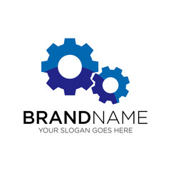 Gear vector logo template art