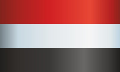 Flag of Yemen, Republic of Yemen. Template for award design, an official document with the flag of Yemen. Bright, colorful vector illustration