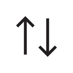 arrow icon vector trendy flat design