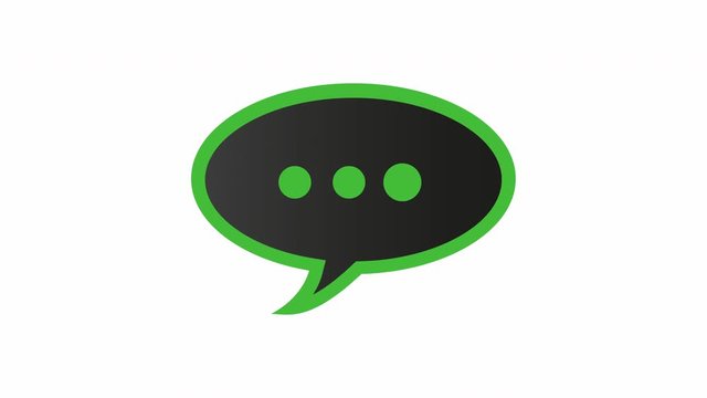 Texting motion 4k video on white background