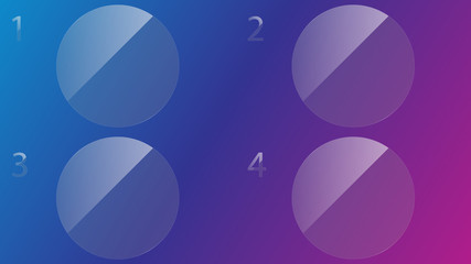 Empty template four paragraphs vector design.Four empty fields for structuring information