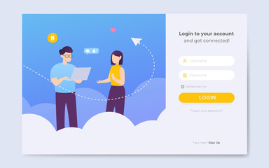 modern login page design