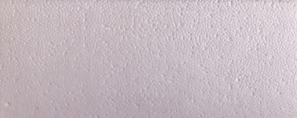 Styrofoam. Textures. White with small cells.