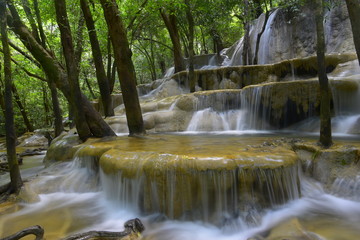 Limestone waterfall