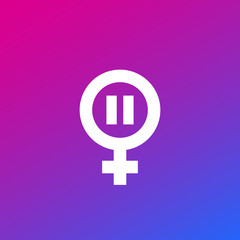 menopause icon, climacteric vector symbol