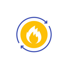 Metabolism vector icon on white