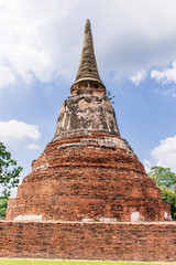 Fototapeta premium Beautiful photo of Ayutthaya Wat Temple