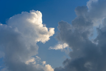blue sky with clouds