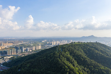 Obraz premium city skyline in hangzhou china