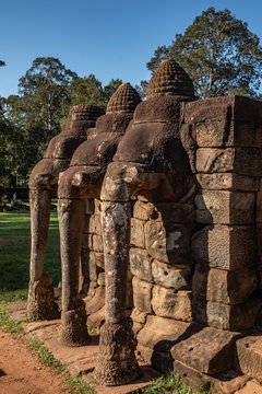 Elephant Terrace, Angkor Thom, Siem Reap province, Cambodia 
