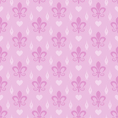 Pink background wallpaper. Seamless pattern in style retro. Template for your graphic design. Vector image