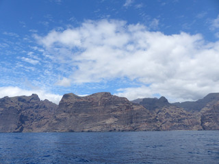 Fototapeta na wymiar Acantilados de los Gigantes, landscape of Cliffs of the Giants, Tenerife island, Canary islands, Spain
