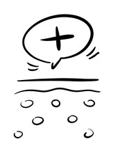 SKIN IMPERFECTION icon. Illustration Hand Drawn Brush. Flat, Icon, Sign, Logo, Symbol, Object, Graphic Design, Element.