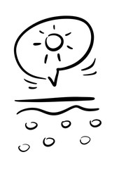 SKIN IMPERFECTION icon. Illustration Hand Drawn Brush. Flat, Icon, Sign, Logo, Symbol, Object, Graphic Design, Element.